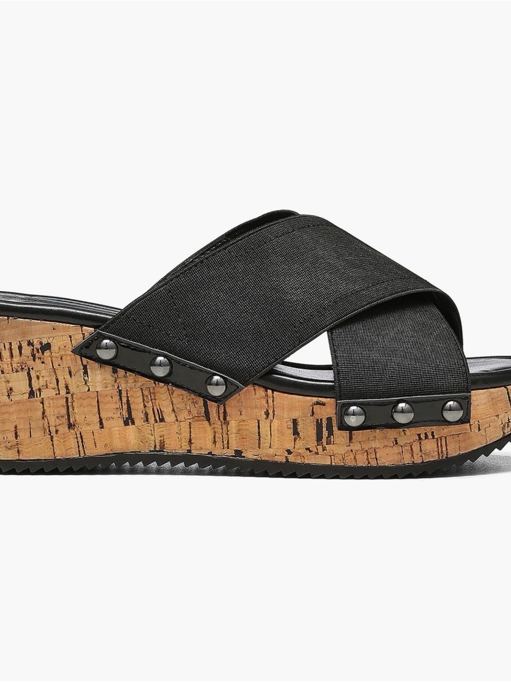 Donald J. Pliner Black Summera Cork Platform Sandal Slide New in Box US 8 - Picture 4 of 10